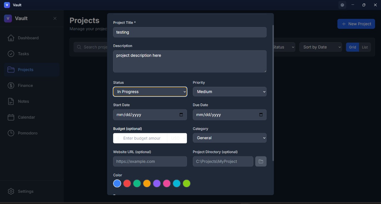 Vault App Screenshot 1